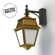 Applique Avenue 2 N°4 LED Laiton brut 072 Diffuseur opale - PRADIER 102112072 
