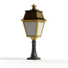 Borne Avenue 2 N°6 LED opale Laiton vernis teinté 070 - PRADIER 102118070 
