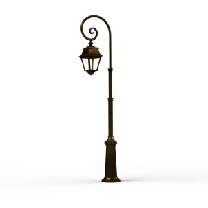 Lampadaire Avenue 2 N°8 LED clair Patiné doré 009 - PRADIER 102123009 