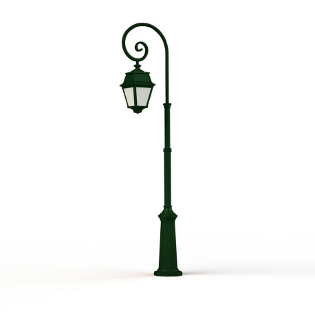 Lampadaire Avenue 2 N°8 LED opale Vert Anglais 019 - PRADIER 102124019 