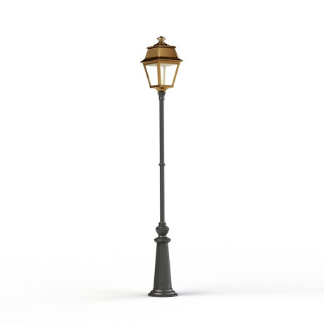 Lampadaire Avenue 2 N°9 LED clair Laiton vernis teinté 070 - PRADIER 102126070 
