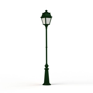 Lampadaire Avenue 2 N°9 LED opale Vert Anglais 019 - PRADIER 102127019 
