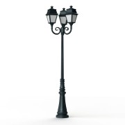 Lampadaire Avenue 2 N°11 LED opale Vert de gris 008 - PRADIER 102130008 