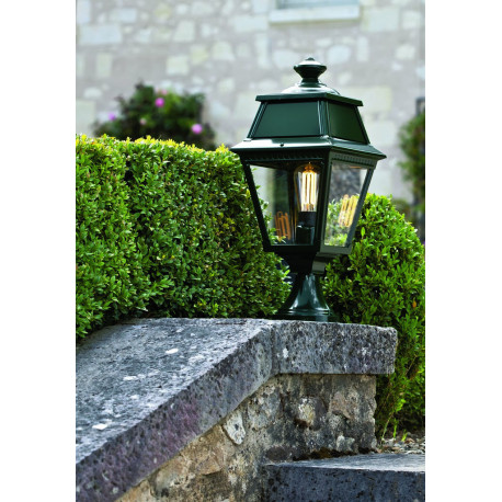 Borne Avenue 2 N°5 LED opale Noir foncé 000 - PRADIER 102115000 