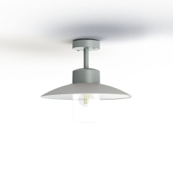 Plafonnier Aubanne N°2 clair Gris métal 023 - PRADIER 101003023 
