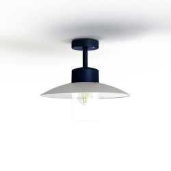 Plafonnier Aubanne N°2 clair Bleu acier 065 - PRADIER 101003065 