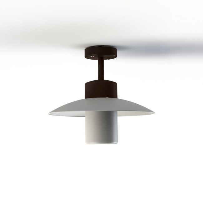 Plafonnier Aubanne N°2 depoli Rouille 046 - PRADIER 101004046 