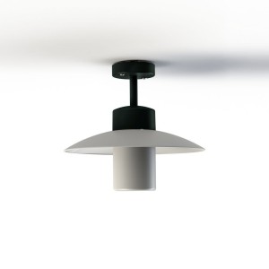 Plafonnier Aubanne N°2 depoli Gris ardoise 059 - PRADIER 101004059 