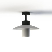 Plafonnier Aubanne N°2 depoli Gris anthracite 006 - PRADIER 101004006 