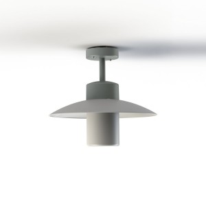 Plafonnier Aubanne N°2 depoli Gris métal 023 - PRADIER 101004023 