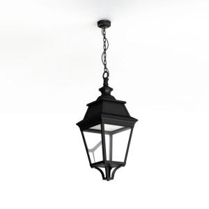 Suspension Avenue 3 N°1 LED Warm Noir 000 Diffuseur clair - PRADIER 103102000 