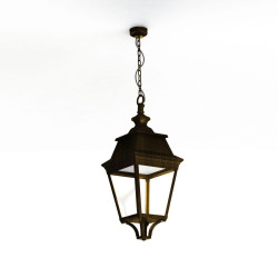 Suspension Avenue 3 N°1 LED Warm Patine dorée 009 Diffuseur clair - PRADIER 103102009 