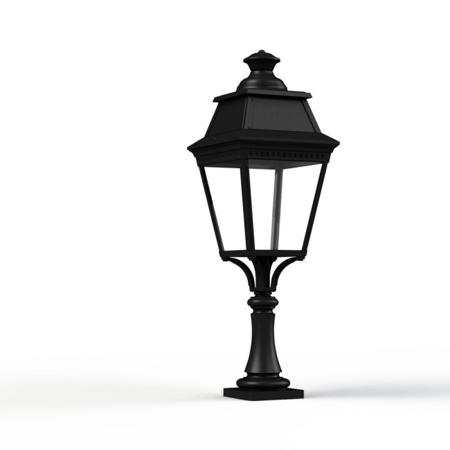 Borne Avenue 3 N°5 LED Warm Noir 000 Diffuseur clair - PRADIER 103118000 