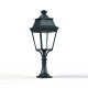 Borne Avenue 3 N°5 LED Warm Patine vert de gris 008 Diffuseur clair - PRADIER 103118008