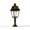 Borne Avenue 3 N°5 LED Warm Patine dorée 009 Diffuseur clair - PRADIER 103118009 