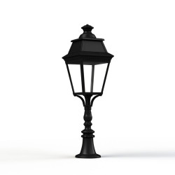 Borne Avenue 3 N°6 LED Warm Noir 000 Diffuseur clair - PRADIER 103123000 