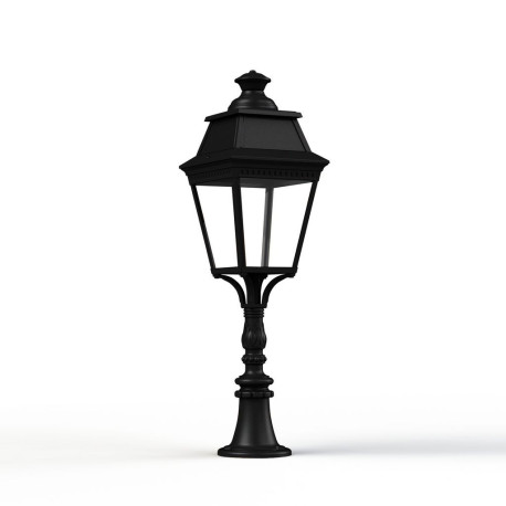 Borne Avenue 3 N°6 LED Warm Noir 000 Diffuseur clair - PRADIER 103123000 