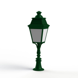 Borne Avenue 3 N°6 LED Warm Vert 067 Diffuseur opale - PRADIER 103125067 