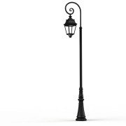 Lampadaire Avenue 3 N°9 LED Warm Noir 000 Diffuseur clair - PRADIER 103138000 