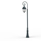 Lampadaire Avenue 3 N°9 LED Warm Patine vert de gris 008 Diffuseur opale - PRADIER 103140008