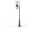 Lampadaire Avenue 3 N°9 LED Warm Patine vert de gris 008 Diffuseur opale - PRADIER 103140008