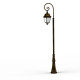 Lampadaire Avenue 3 N°9 LED Warm Patine dorée 009 Diffuseur opale - PRADIER 103140009