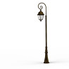 Lampadaire Avenue 3 N°9 LED Warm Patine dorée 009 Diffuseur opale - PRADIER 103140009