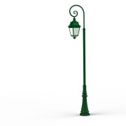 Lampadaire Avenue 3 N°9 LED Warm Vert 067 Diffuseur opale - PRADIER 103140067 