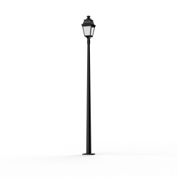 Lampadaire Avenue 3 N°11 LED Warm Noir 000 Diffuseur opale - PRADIER 103160000 
