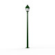 Lampadaire Avenue 3 N°11 LED Warm Vert 019 Diffuseur opale - PRADIER 103160019
