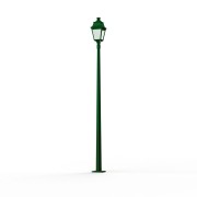 Lampadaire Avenue 3 N°11 LED Warm Vert 067 Diffuseur opale - PRADIER 103160067 