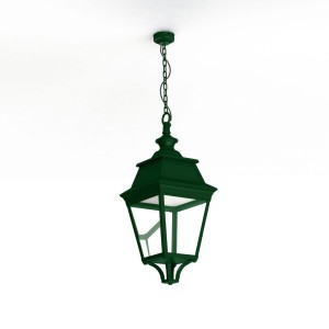 Suspension Avenue 3 N°1 LED Warm Vert 067 Diffuseur clair - PRADIER 103202067 