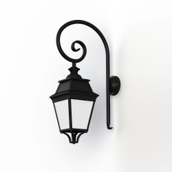 Applique Avenue 3 N°3 LED Warm Noir 000 Diffuseur opale - PRADIER 103210000 