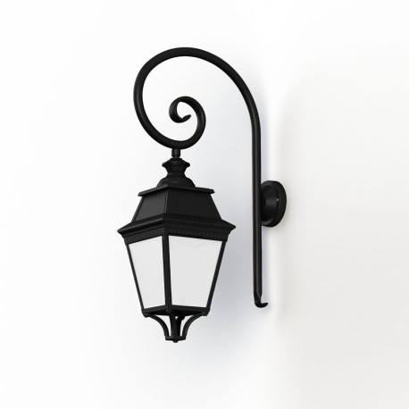 Applique Avenue 3 N°3 LED Warm Noir 000 Diffuseur opale - PRADIER 103210000 