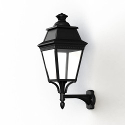 Applique Avenue 3 N°4 LED Warm Noir 000 Diffuseur clair - PRADIER 103213000 