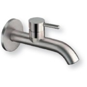 MITIGEUR IX INOX 316 LAVABO MURAL COMPLET REGULAR AVEC VIDAGE UP&DOWN - CRISTINA ONDYNA IX24128