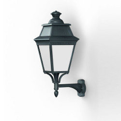Applique Avenue 3 N°4 LED Warm Patine vert de gris 008 Diffuseur opale - PRADIER 103215008 
