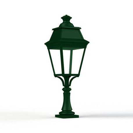 Borne Avenue 3 N°5 LED Warm Vert 067 Diffuseur clair - PRADIER 103218067 