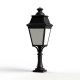 Borne Avenue 3 N°5 LED Warm Noir 000 Diffuseur opale - PRADIER 103220000