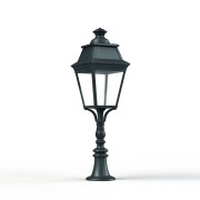 Borne Avenue 3 N°6 LED Warm Patine vert de gris 008 Diffuseur clair - PRADIER 103223008 