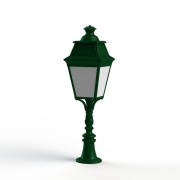 Borne Avenue 3 N°6 LED Warm Vert 067 Diffuseur opale - PRADIER 103225067 
