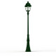 Lampadaire Avenue 3 N°7 LED Warm Vert 067 Diffuseur clair - PRADIER 103228067