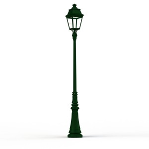 Lampadaire Avenue 3 N°7 LED Warm Vert 067 Diffuseur clair - PRADIER 103228067 