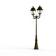 Lampadaire Avenue 3 N°8 LED Warm Patine dorée 009 Diffuseur clair - PRADIER 103233009