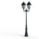 Lampadaire Avenue 3 N°8 LED Warm Patine vert de gris 008 Diffuseur opale - PRADIER 103235008