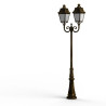Lampadaire Avenue 3 N°8 LED Warm Patine dorée 009 Diffuseur opale - PRADIER 103235009