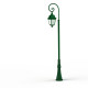 Lampadaire Avenue 3 N°9 LED Warm Vert 067 Diffuseur opale - PRADIER 103240067