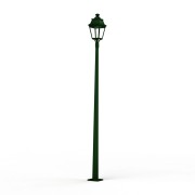 Lampadaire Avenue 3 N°11 LED Warm Vert 019 Diffuseur clair - PRADIER 103258019 
