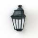 Applique Avenue 3 N°2 LED Warm Patine vert de gris 008 Diffuseur clair - PRADIER 103261008