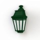 Applique Avenue 3 N°2 LED Warm Vert 067 Diffuseur clair - PRADIER 103261067